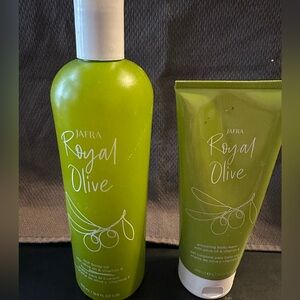 JAFRA Royal Olive rich body oil and body wash with olive oil & vitamin E New
